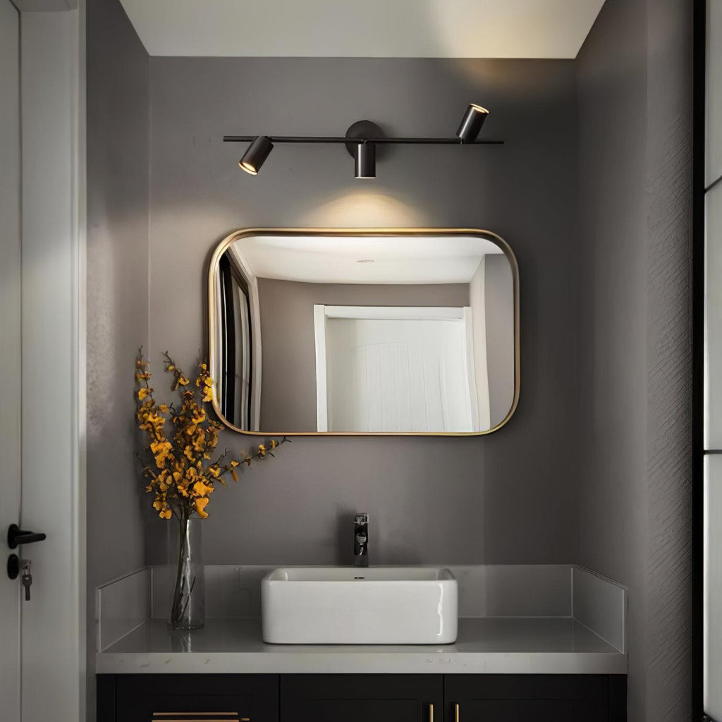 Zavelle Brass Spotlight Wall Light-Moonnatur