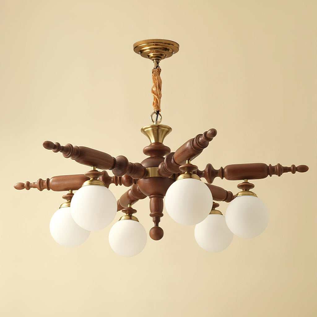 Silveneth Wood Chandelier-Moonnatur