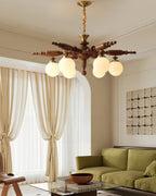 Silveneth Wood Chandelier-Moonnatur