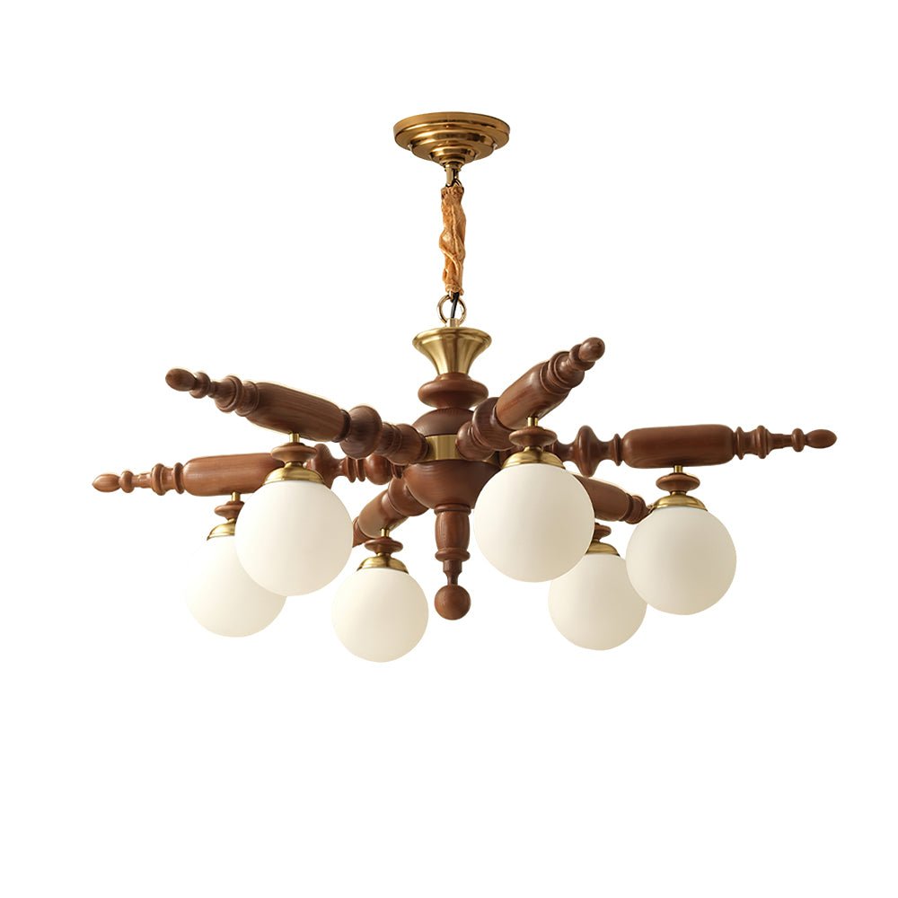 Silveneth Wood Chandelier-Moonnatur