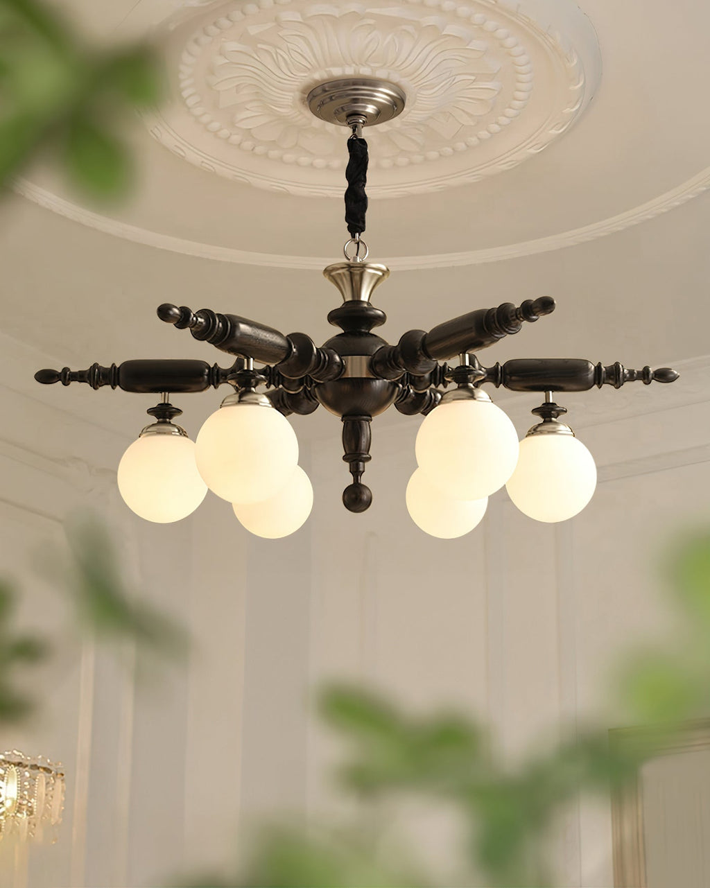Silveneth Wood Chandelier-Moonnatur
