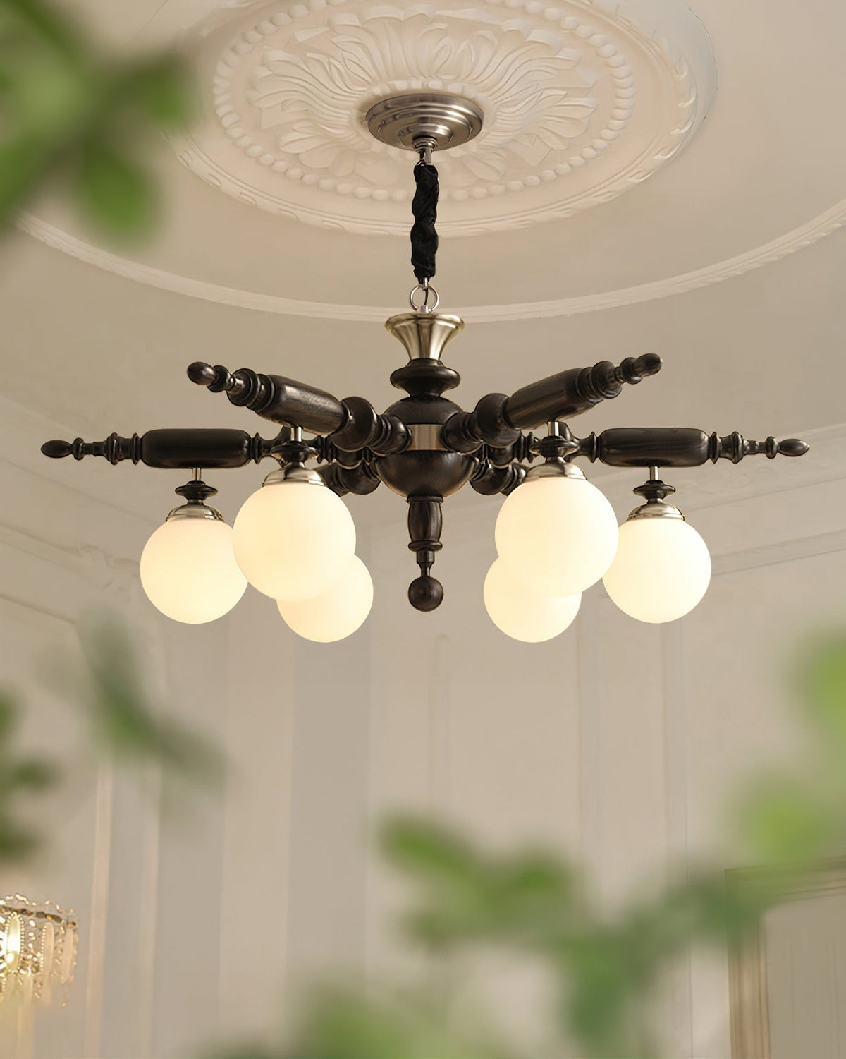 Silveneth Wood Chandelier-Moonnatur