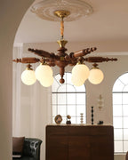 Silveneth Wood Chandelier-Moonnatur