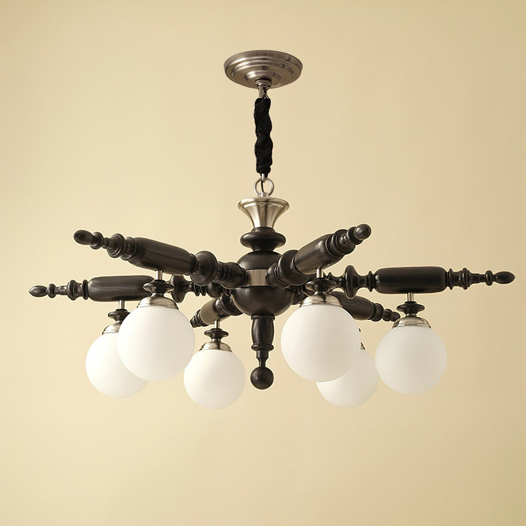 Silveneth Wood Chandelier-Moonnatur