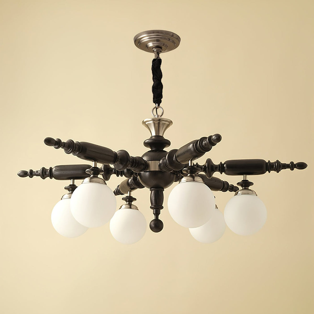 Silveneth Wood Chandelier-Moonnatur