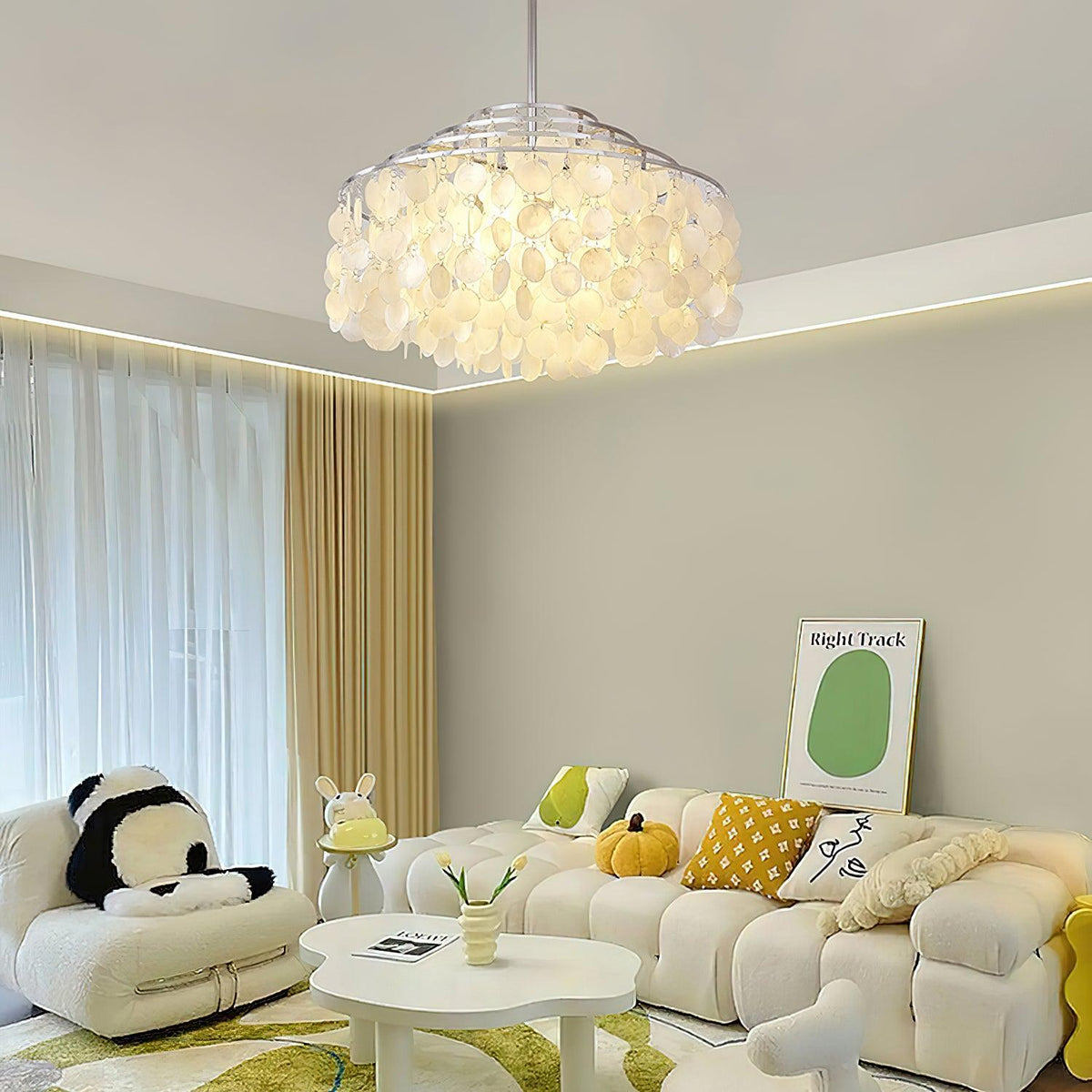 Faravel Shell Chandelier-Moonnatur
