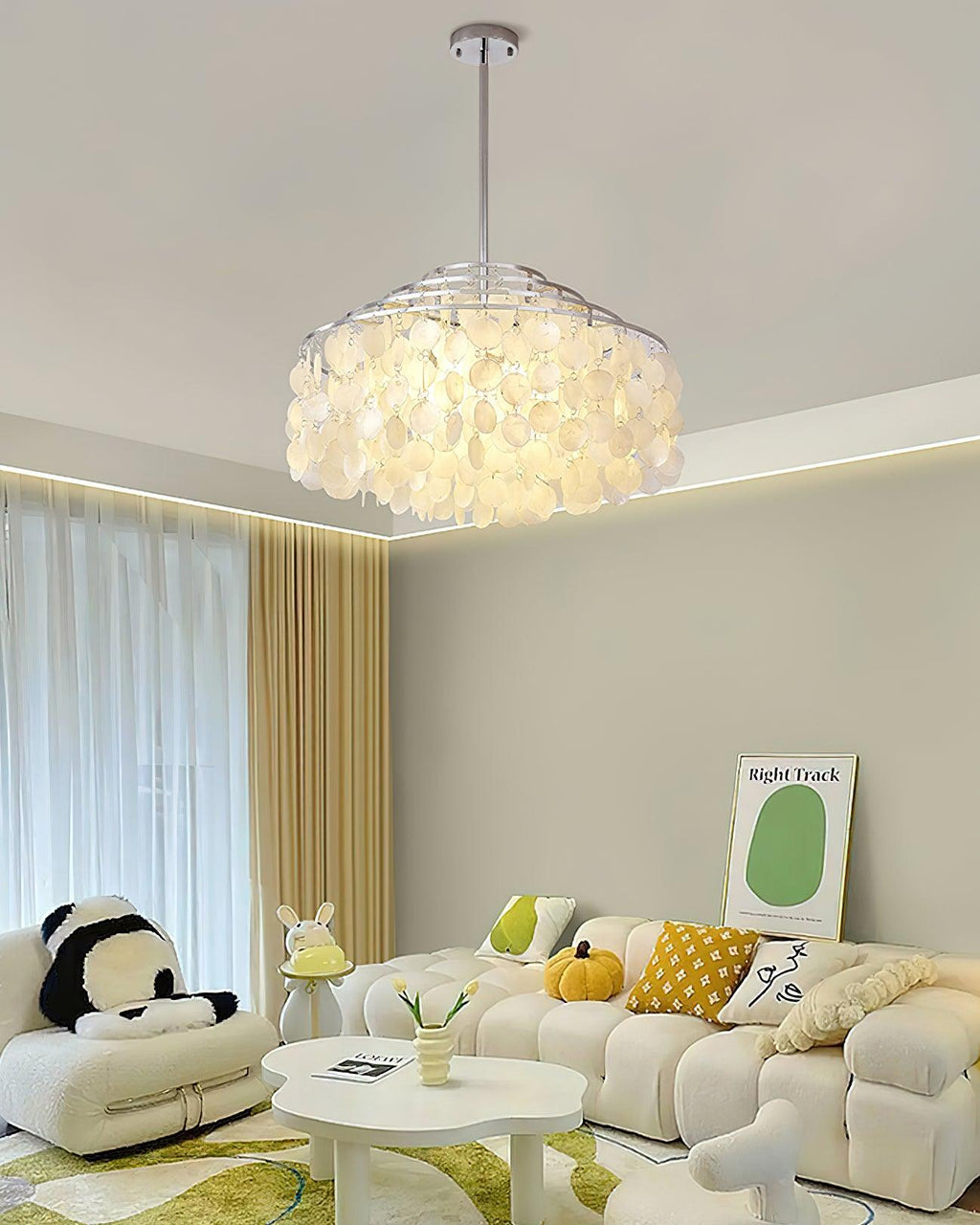 Faravel Shell Chandelier-Moonnatur
