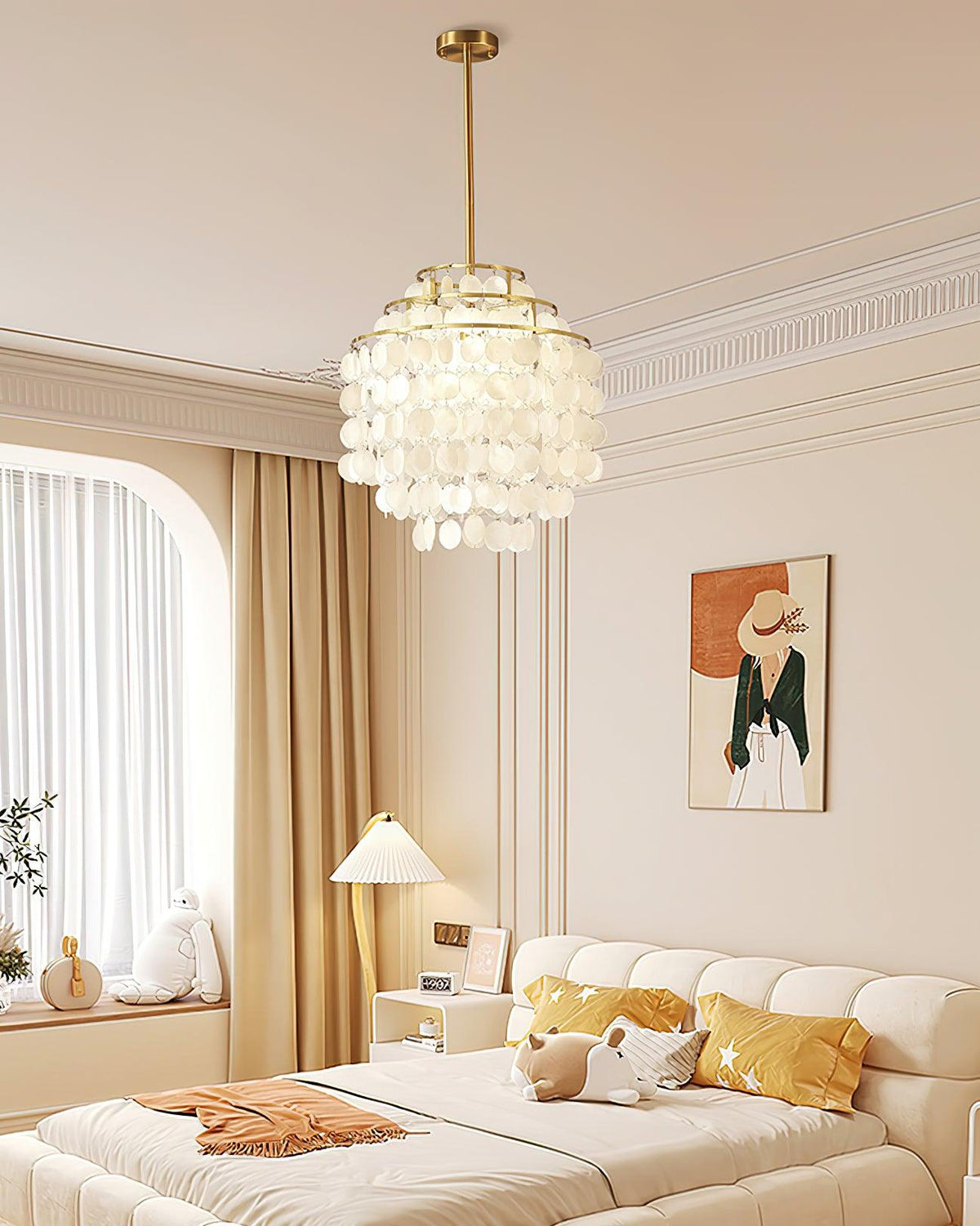 Faravel Shell Chandelier-Moonnatur