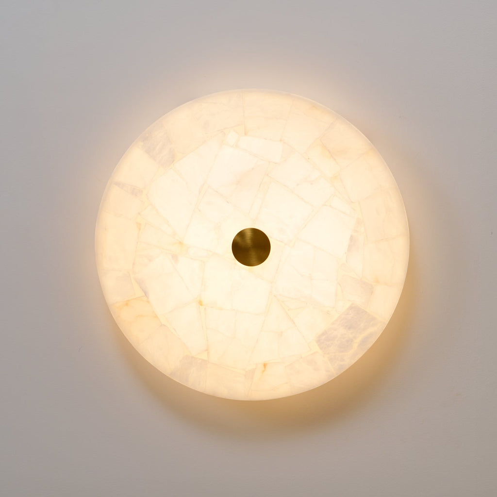 Sorrelrose Alabaster Ceiling Light-Moonnatur