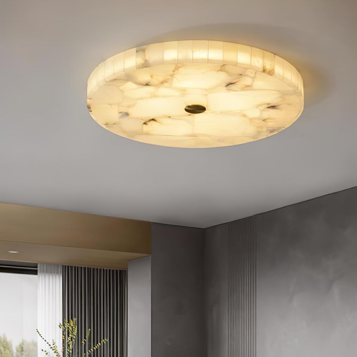 Sorrelrose Alabaster Ceiling Light-Moonnatur