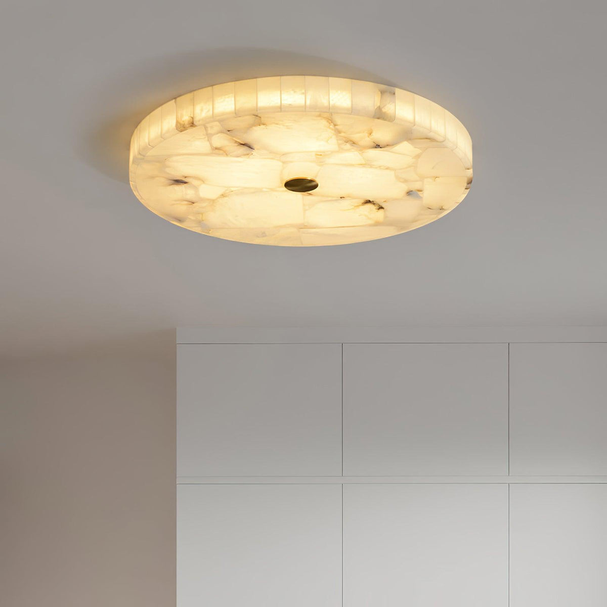Sorrelrose Alabaster Ceiling Light-Moonnatur