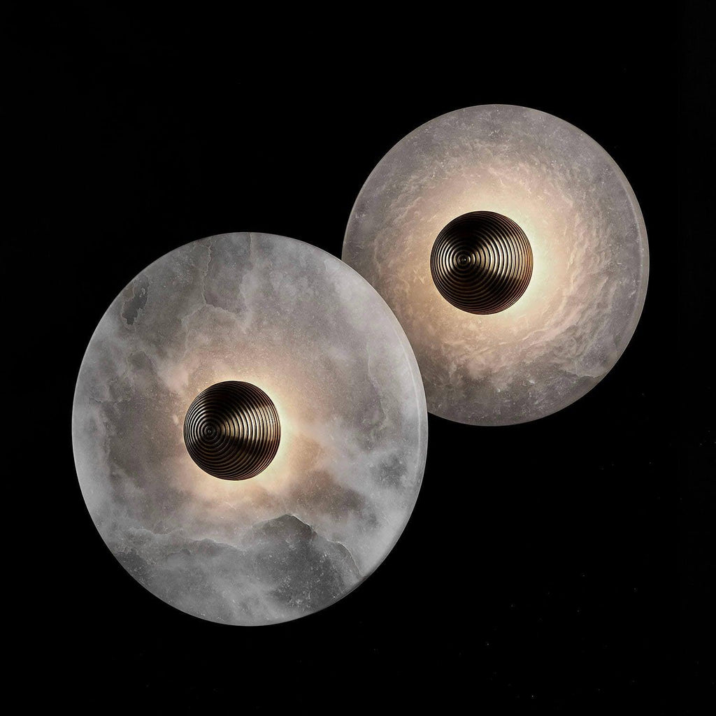 Kesterlynne Alabaster Wall Light-Moonnatur