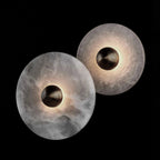 Kesterlynne Alabaster Wall Light-Moonnatur