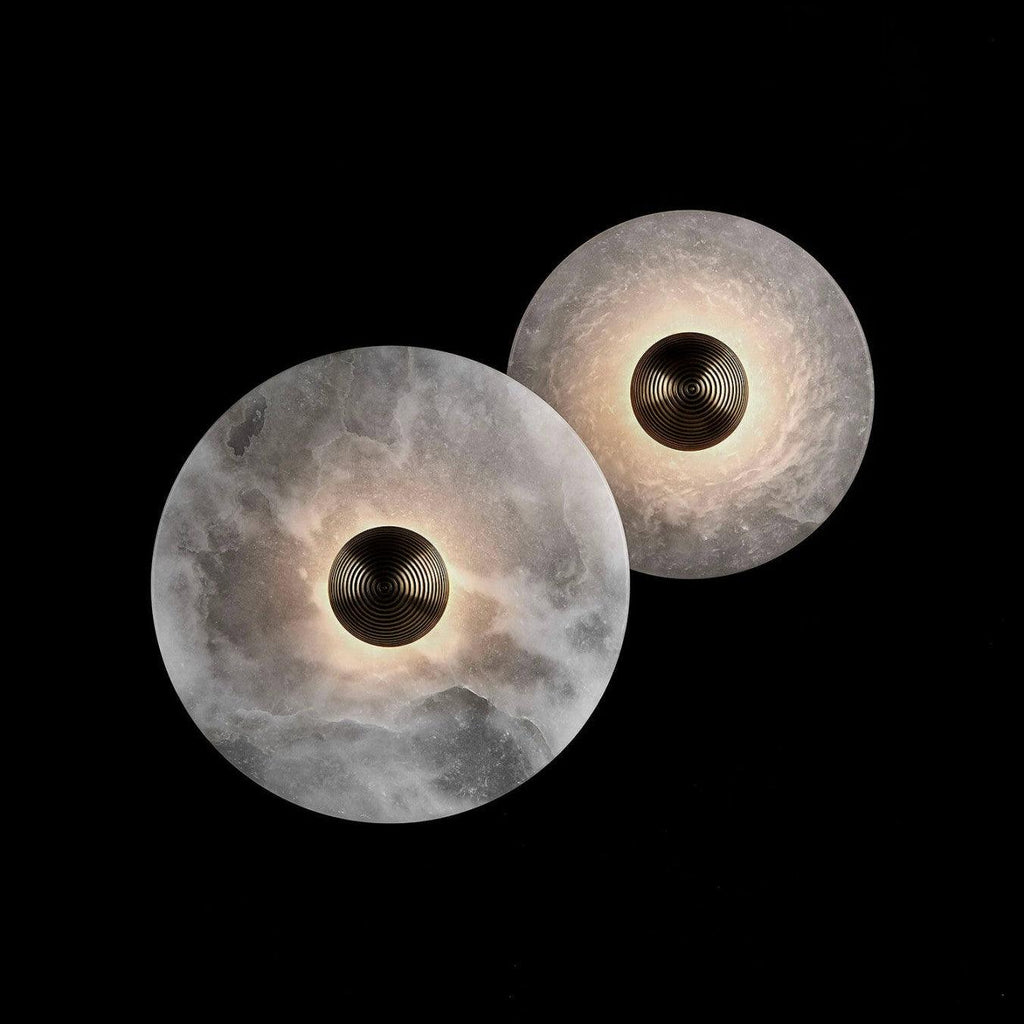 Kesterlynne Alabaster Wall Light-Moonnatur