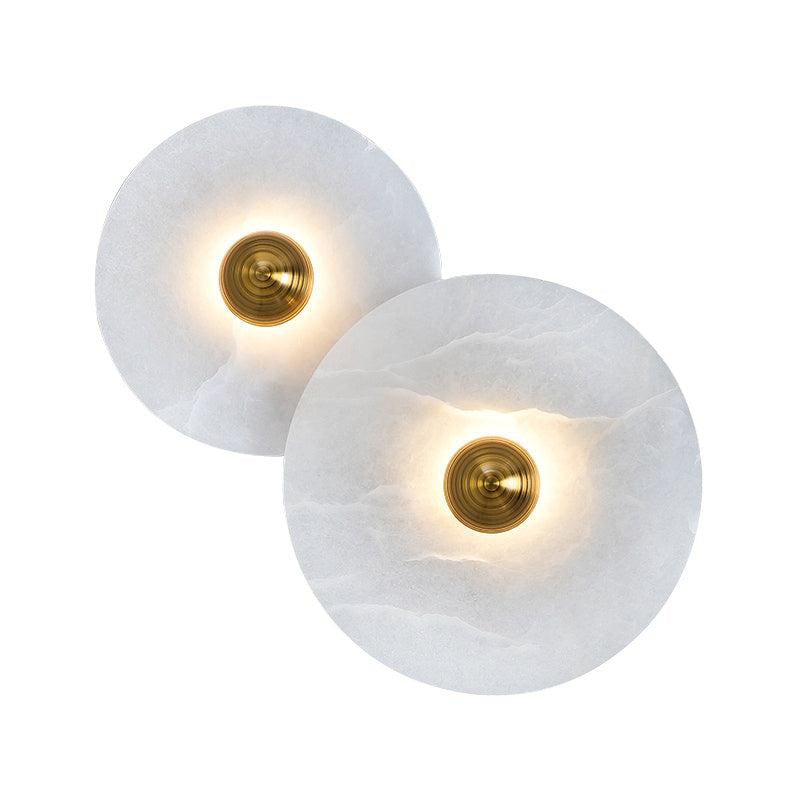Kesterlynne Alabaster Wall Light-Moonnatur
