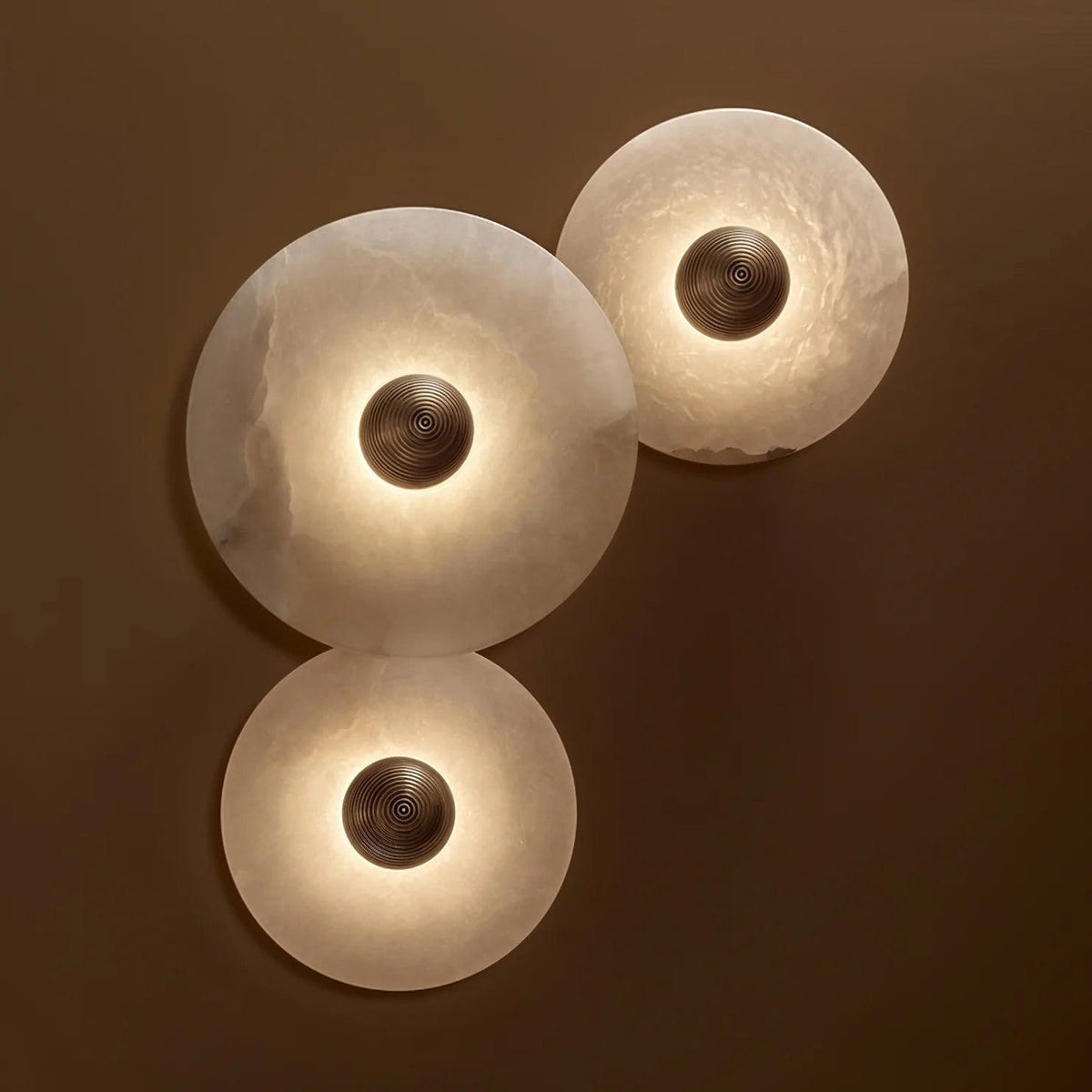 Kesterlynne Alabaster Wall Light-Moonnatur