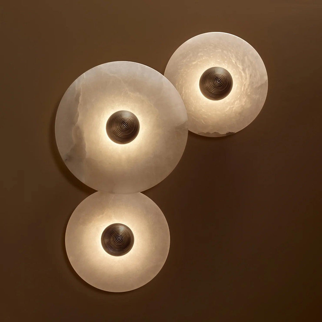 Edrenwynne Alabaster Wall Light-Moonnatur