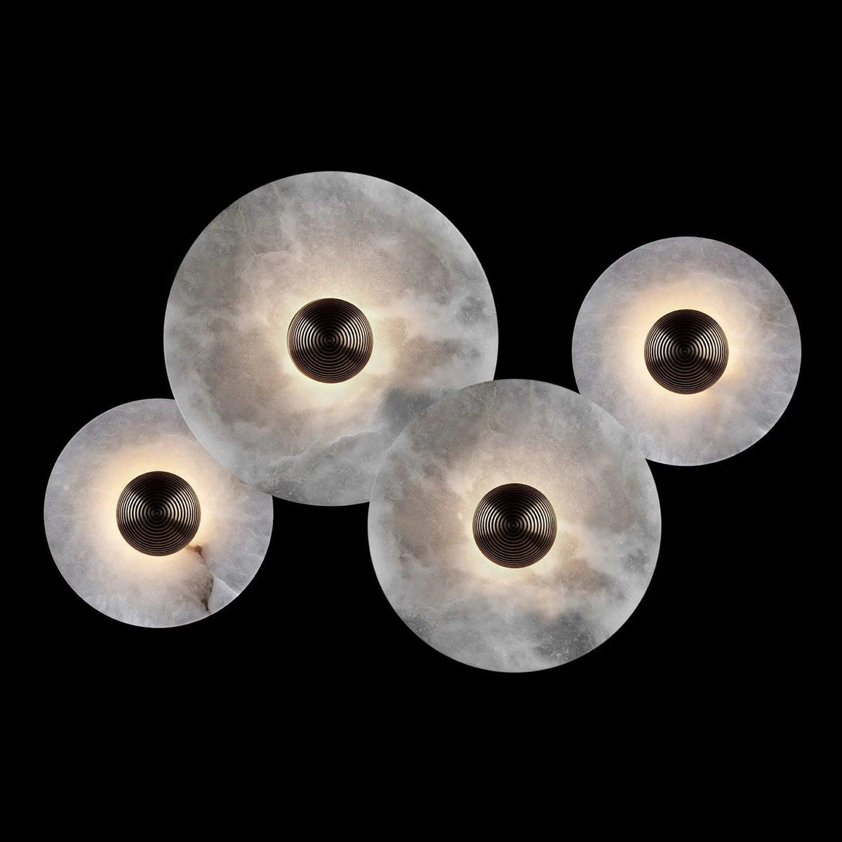 Kesterlynne Alabaster Wall Light-Moonnatur