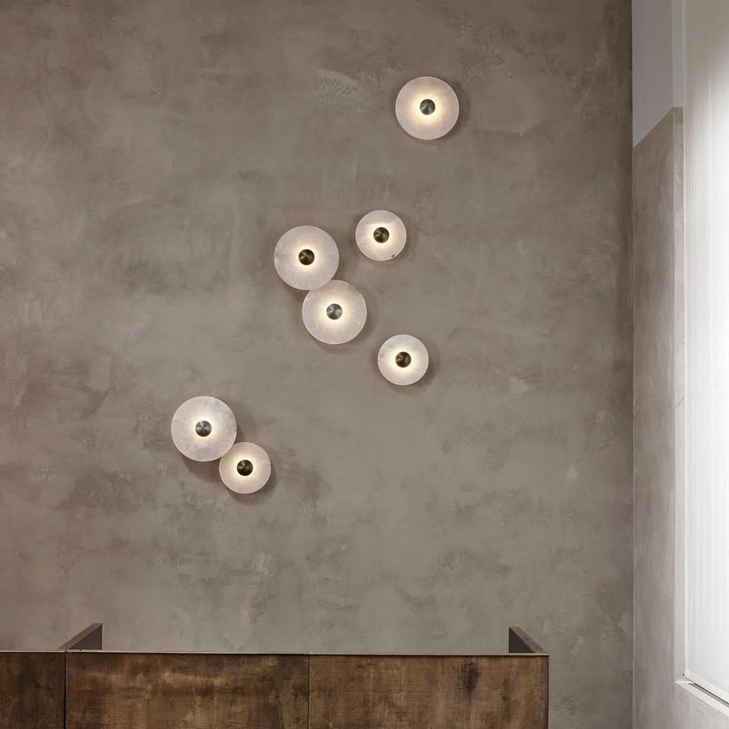 Edrenwynne Alabaster Wall Light-Moonnatur