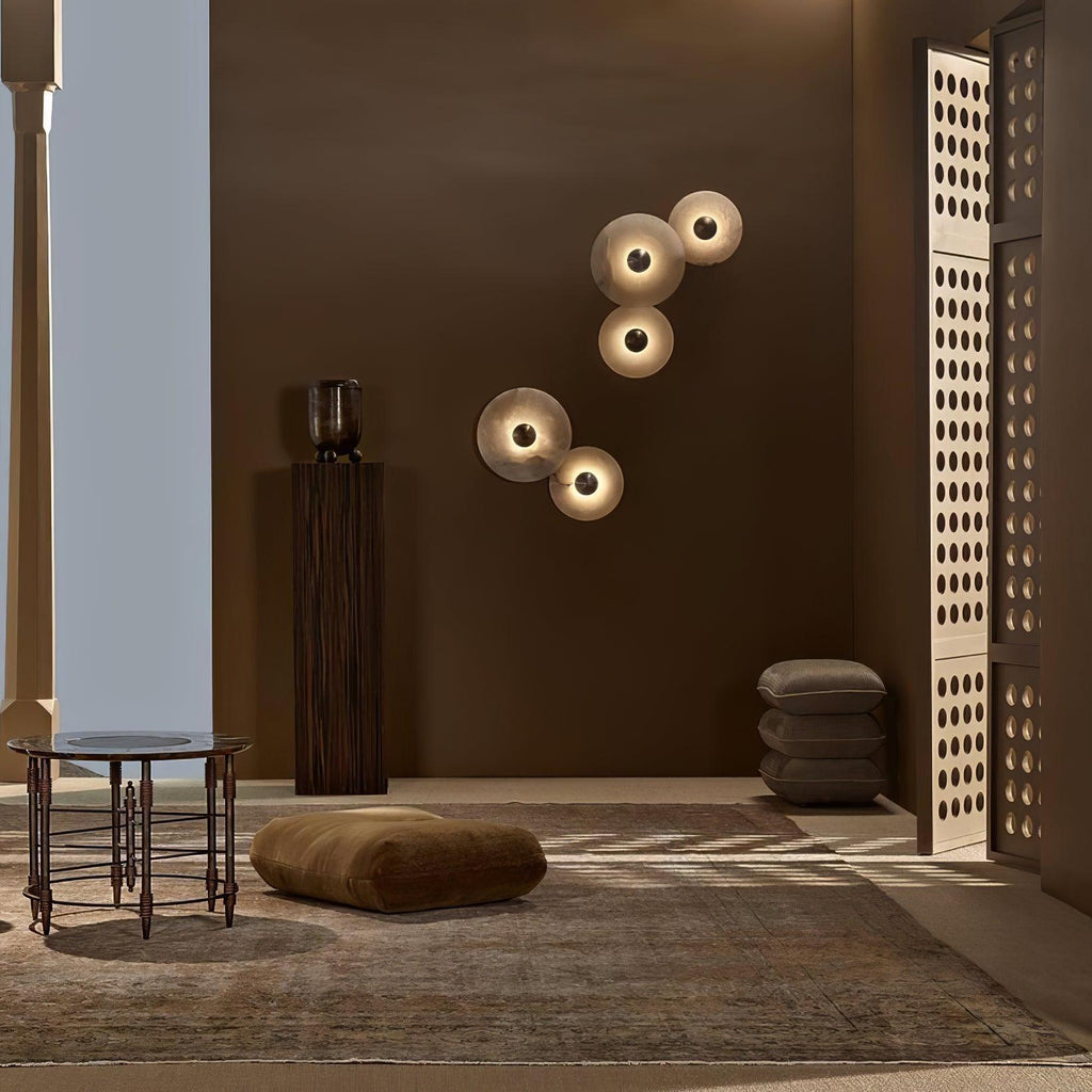 Edrenwynne Alabaster Wall Light-Moonnatur