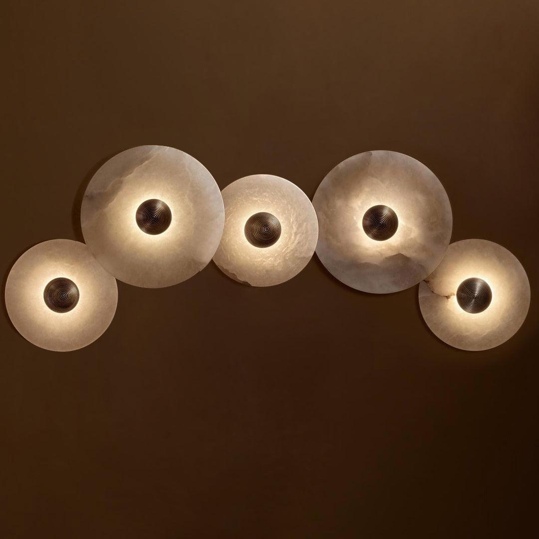 Kesterlynne Alabaster Wall Light-Moonnatur