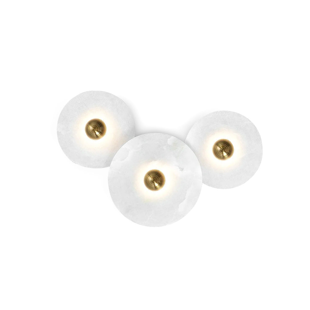 Kesterlynne Alabaster Wall Light-Moonnatur