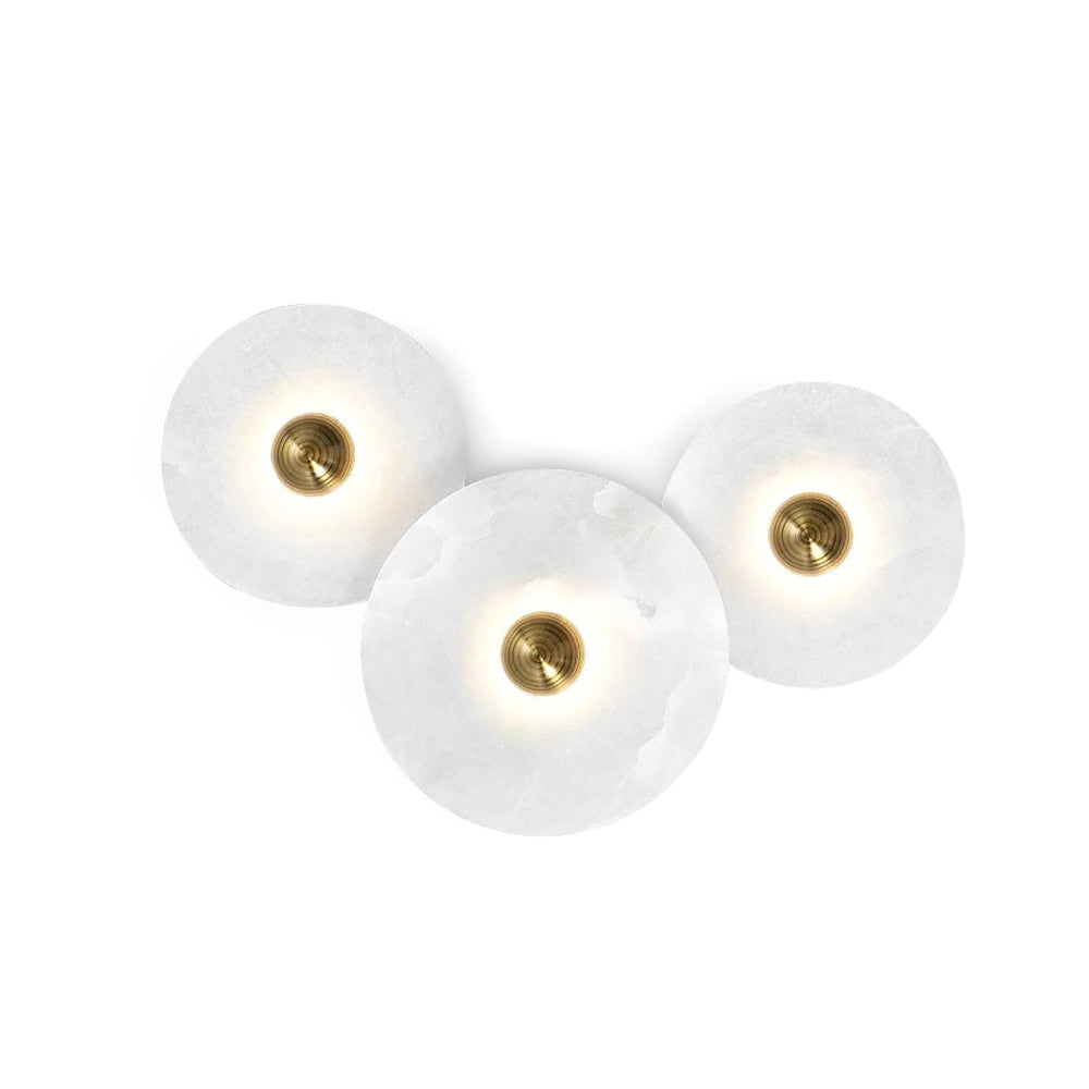 Kesterlynne Alabaster Wall Light-Moonnatur