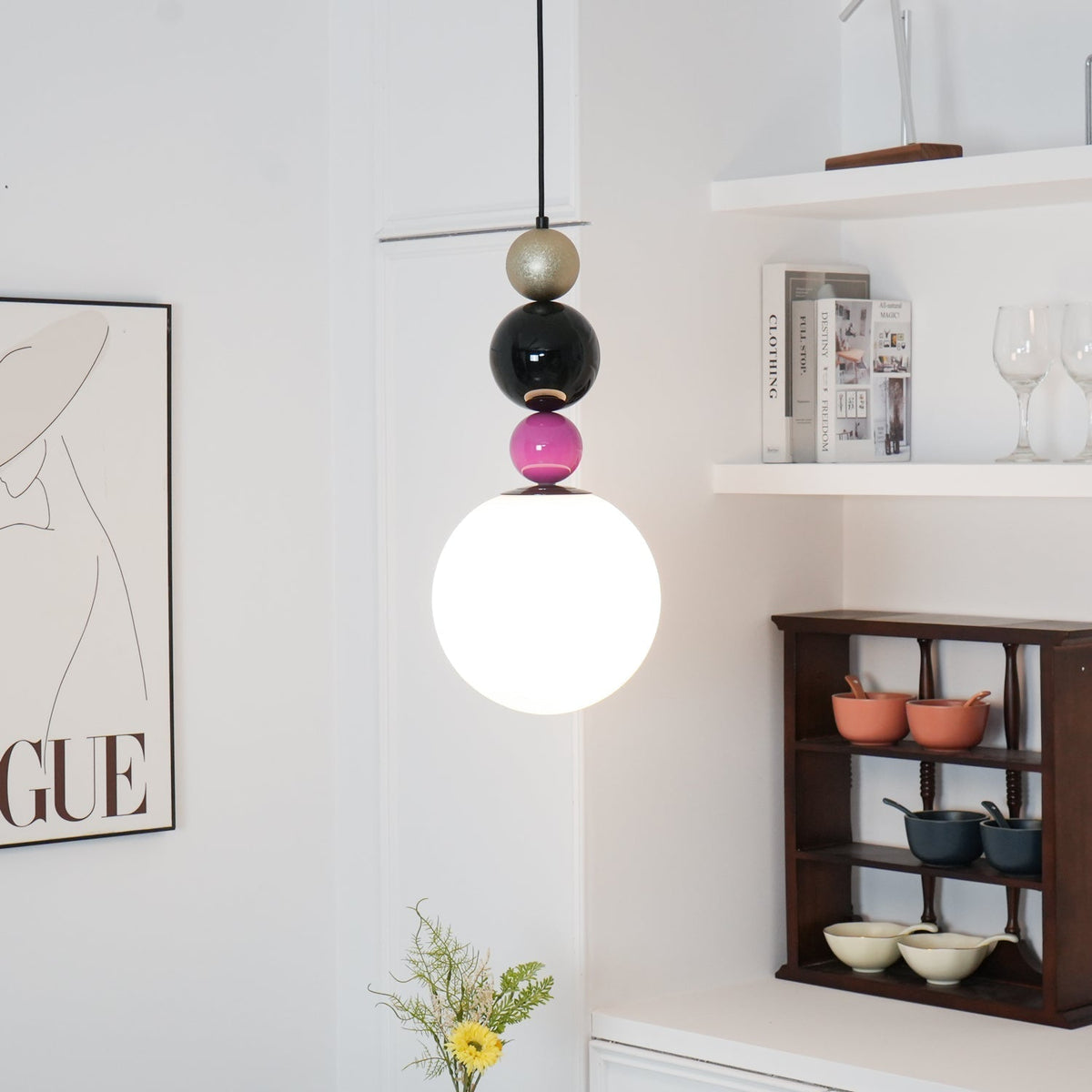 Deldenara Glass Pendant Light-Moonnatur