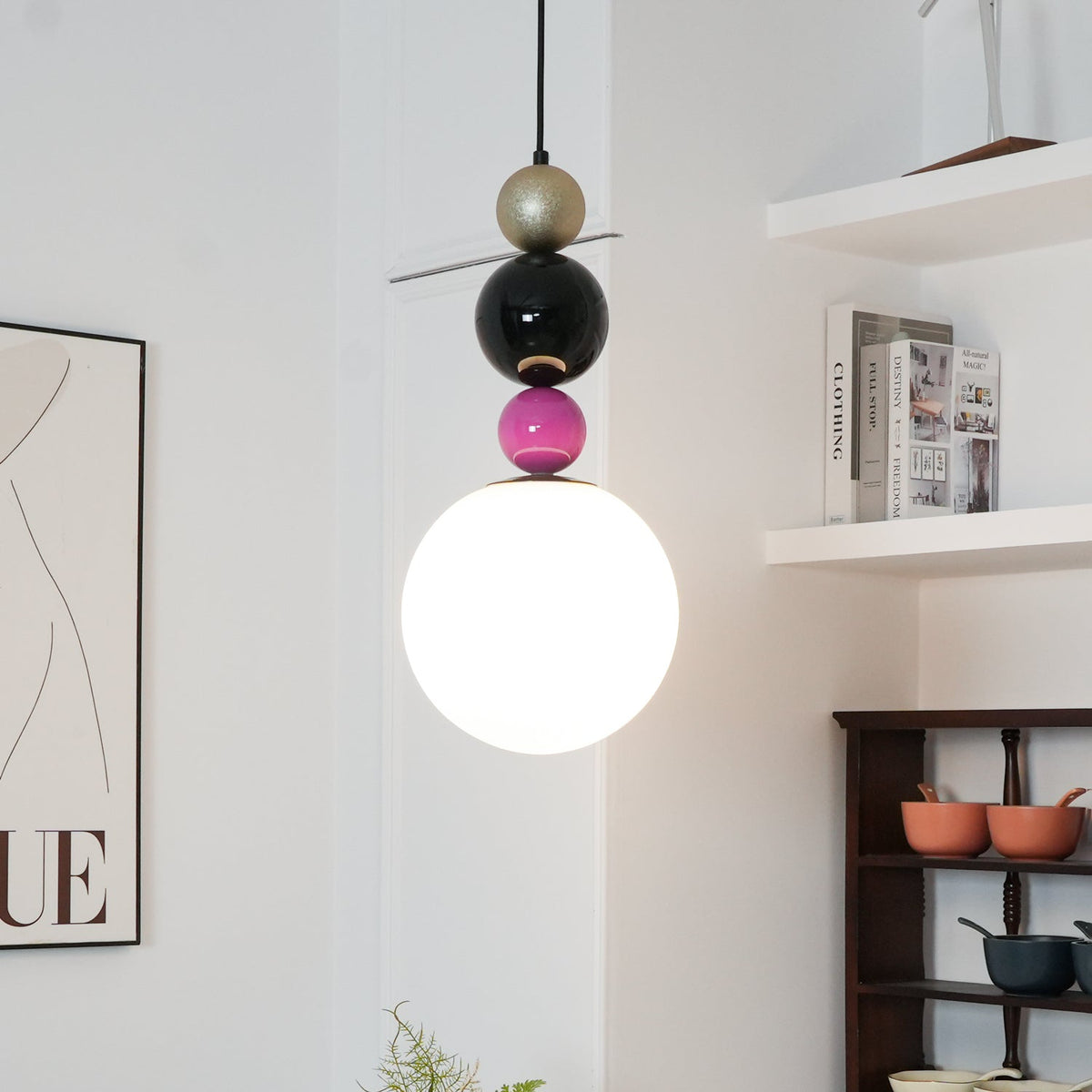 Deldenara Glass Pendant Light-Moonnatur