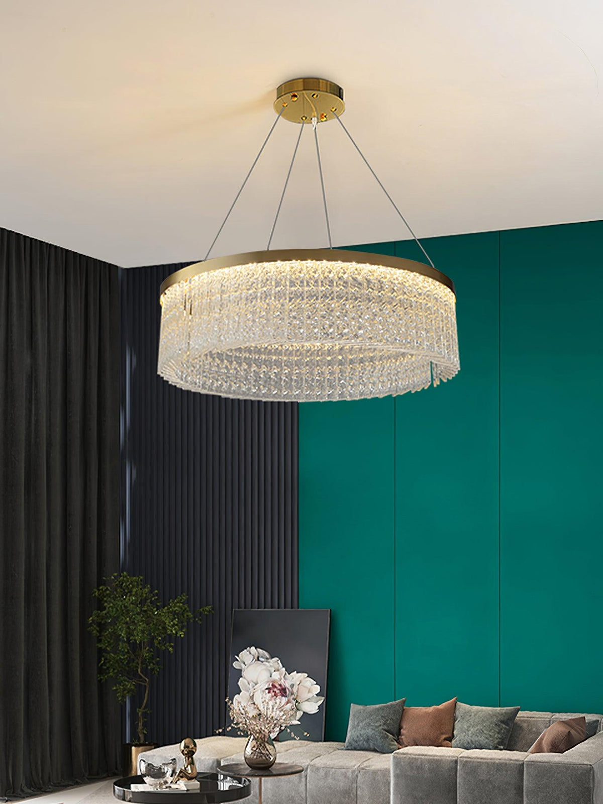 Verdenara Crystal Chandelier-Moonnatur