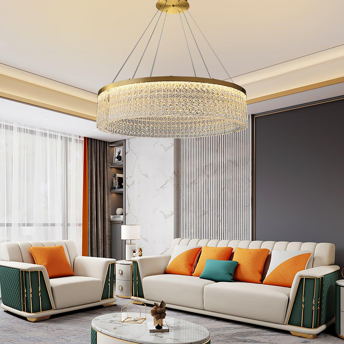 Verdenara Crystal Chandelier-Moonnatur