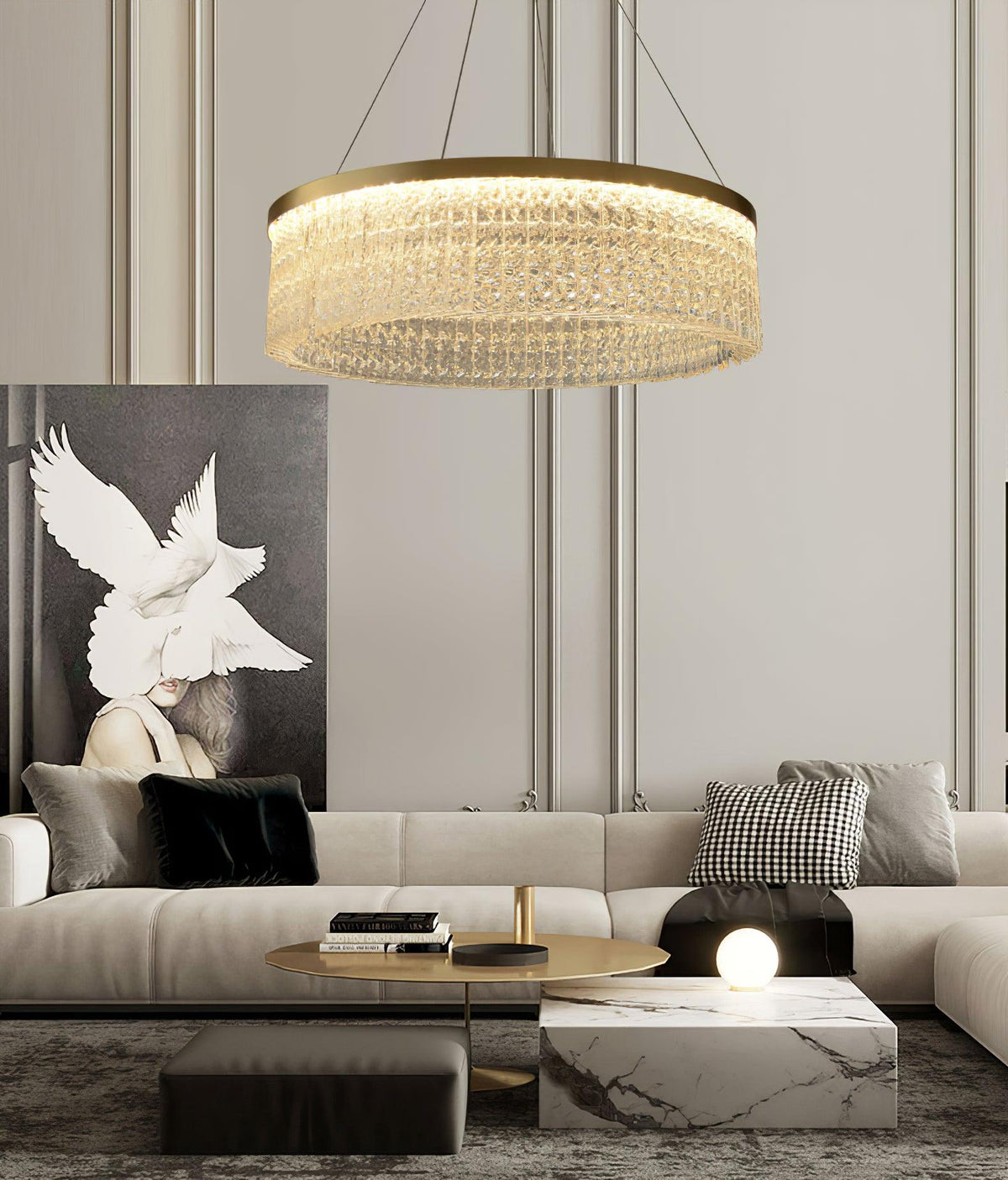 Verdenara Crystal Chandelier-Moonnatur