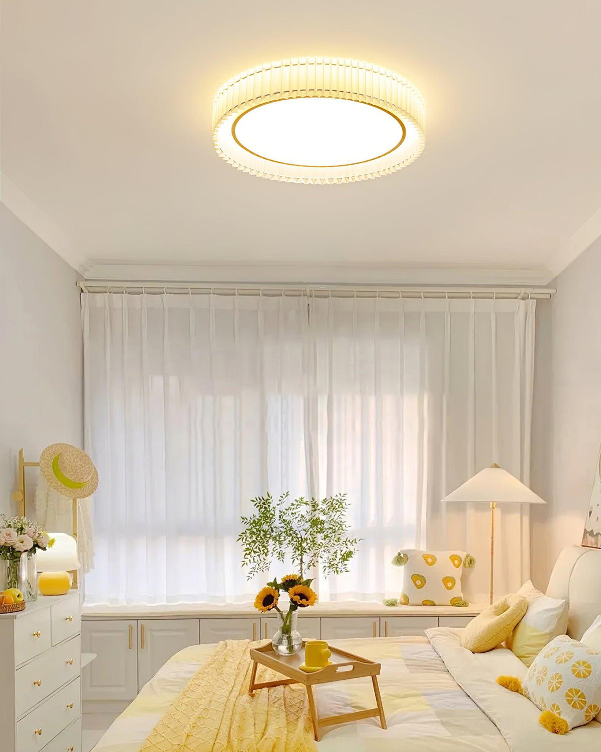 Eldenune Fabric Ceiling Light-Moonnatur