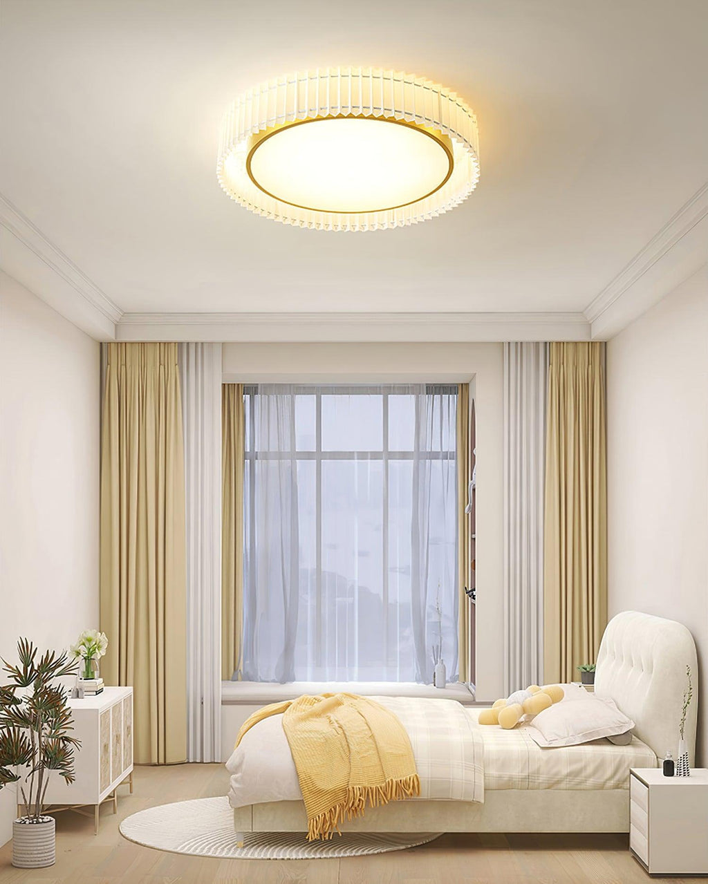 Eldenune Fabric Ceiling Light-Moonnatur