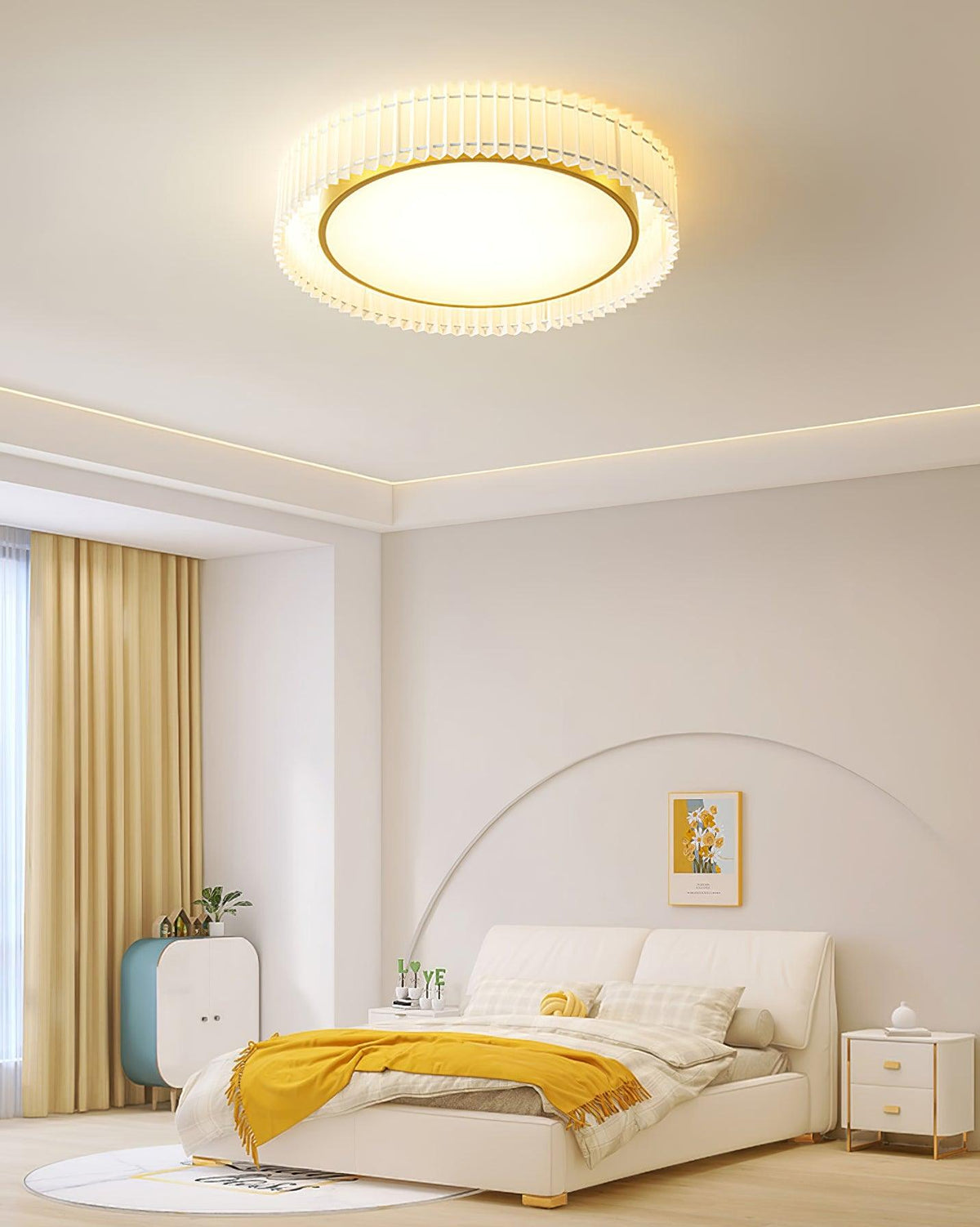 Eldenune Fabric Ceiling Light-Moonnatur