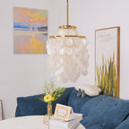 Ilmarelle Shell Chandelier-Moonnatur