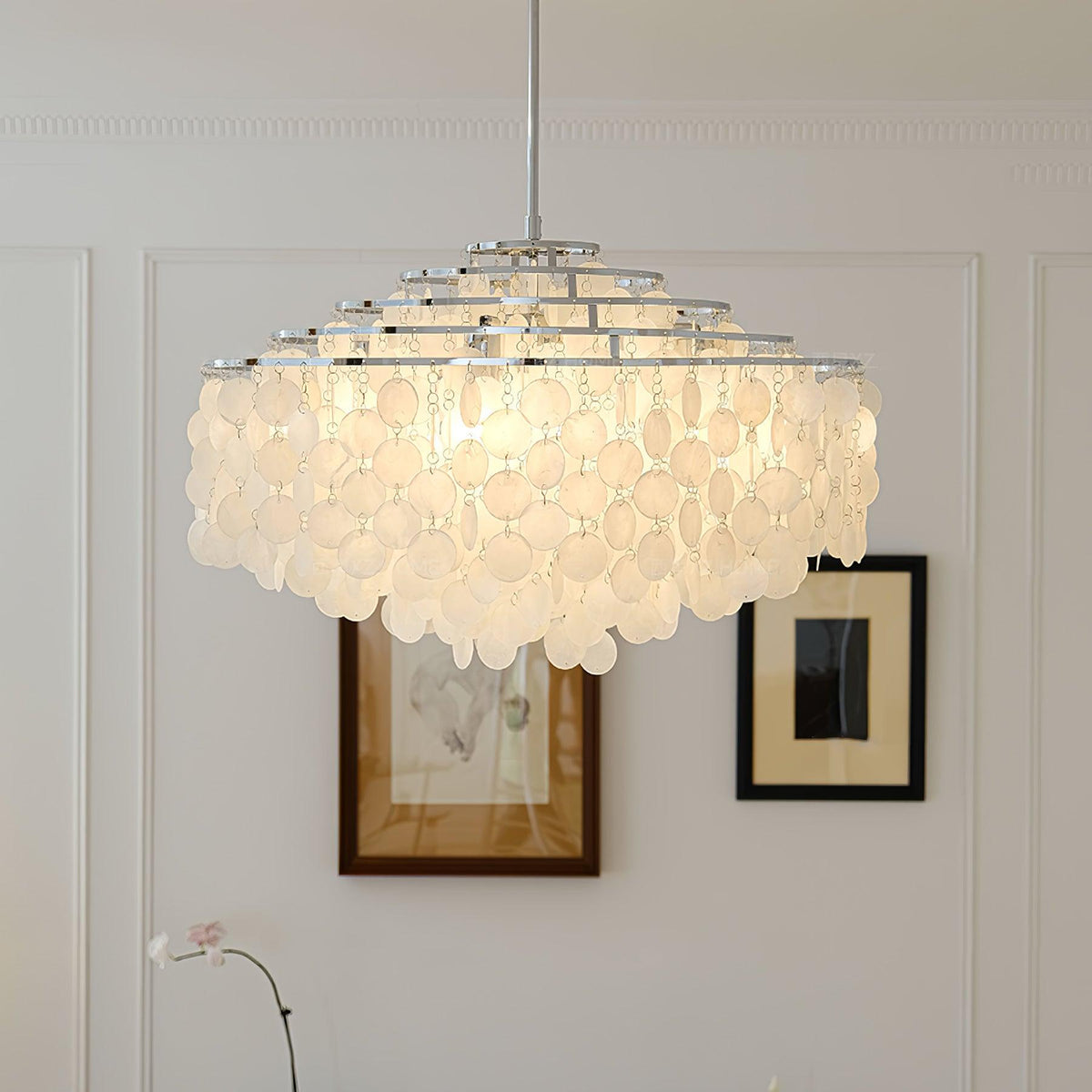 Faravel Shell Chandelier-Moonnatur