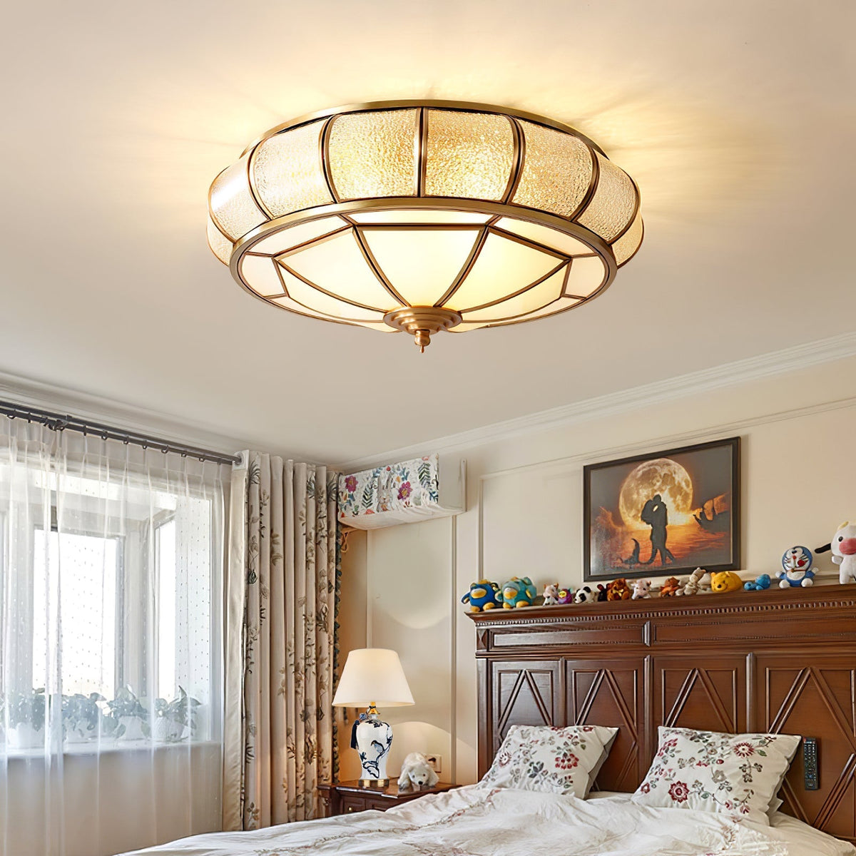 Rhodenera Glass Ceiling Light-Moonnatur