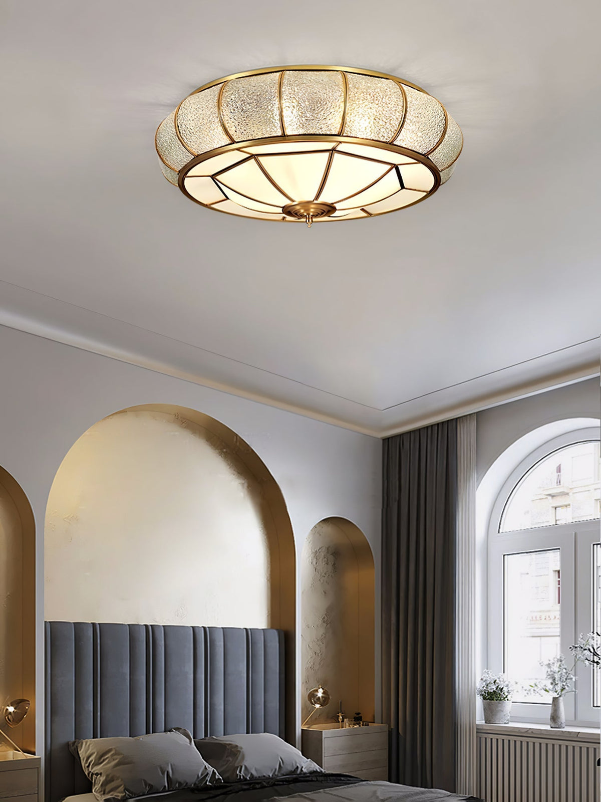 Rhodenera Glass Ceiling Light-Moonnatur