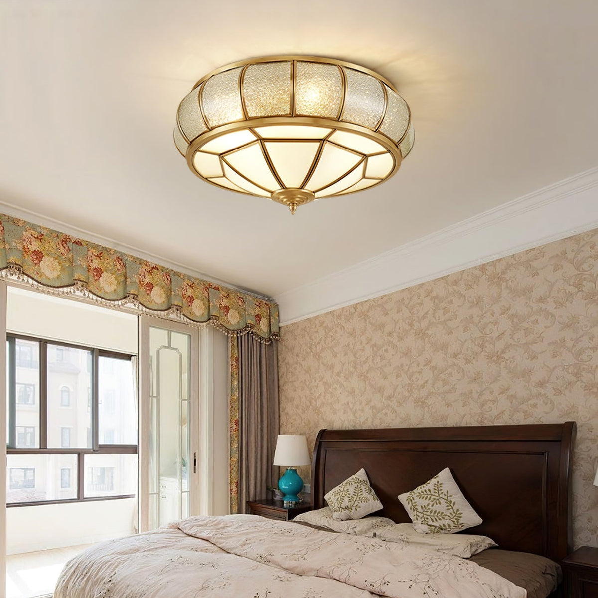 Rhodenera Glass Ceiling Light-Moonnatur