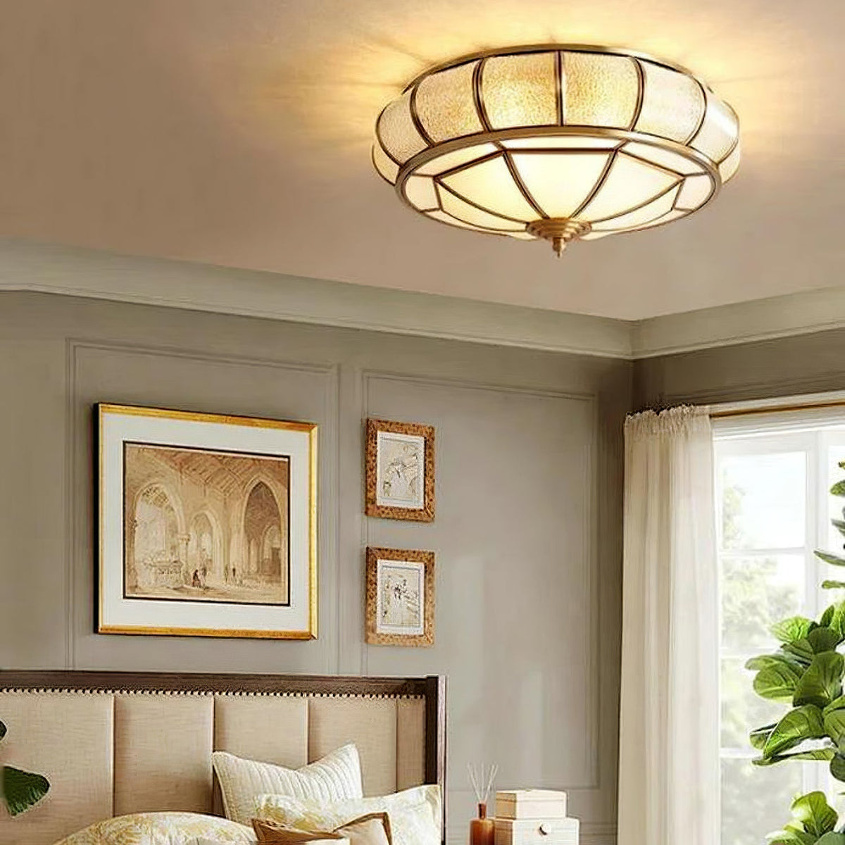 Rhodenera Glass Ceiling Light-Moonnatur