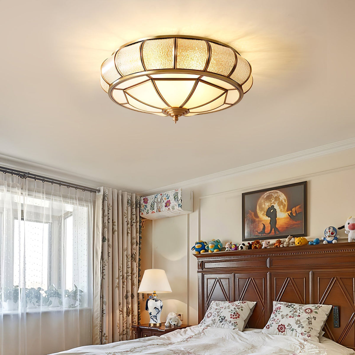 Rhodenera Glass Ceiling Light-Moonnatur