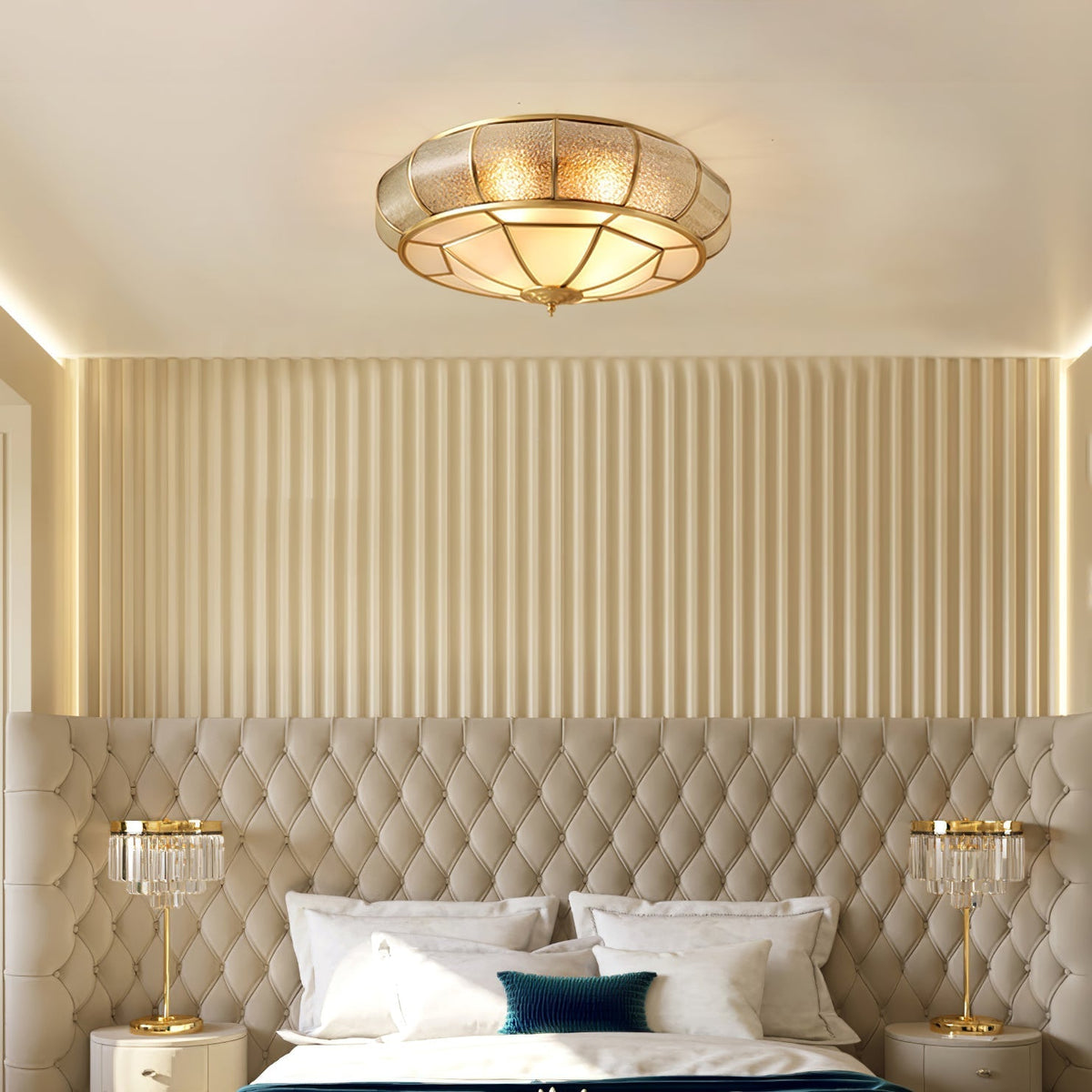 Rhodenera Glass Ceiling Light-Moonnatur