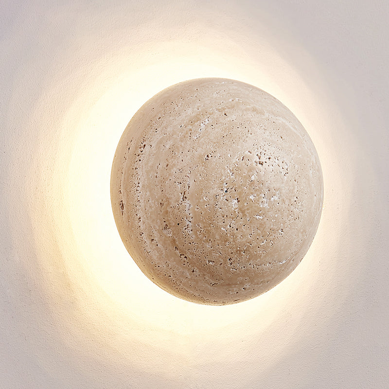Aberfern Travertine Wall Light-Moonnatur