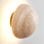 Aberfern Travertine Wall Light-Moonnatur