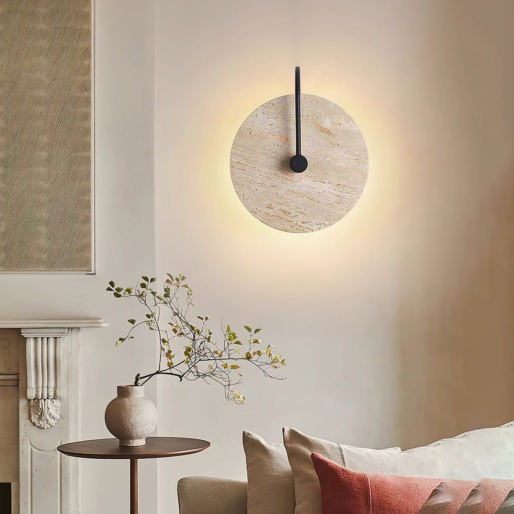 Zorrenbrook Travertine Wall Light-Moonnatur