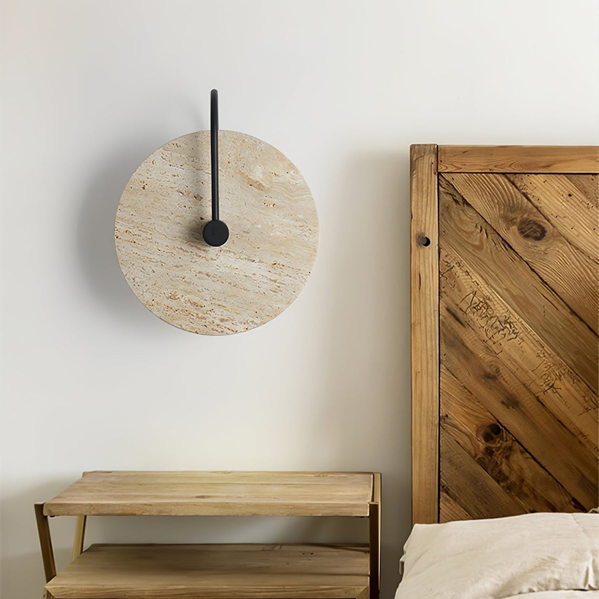 Zorrenbrook Travertine Wall Light-Moonnatur