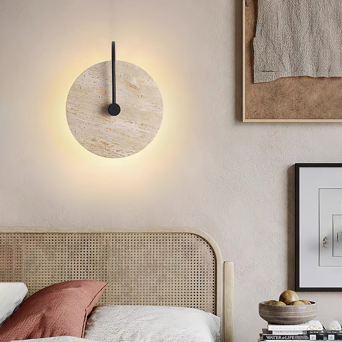 Zorrenbrook Travertine Wall Light-Moonnatur