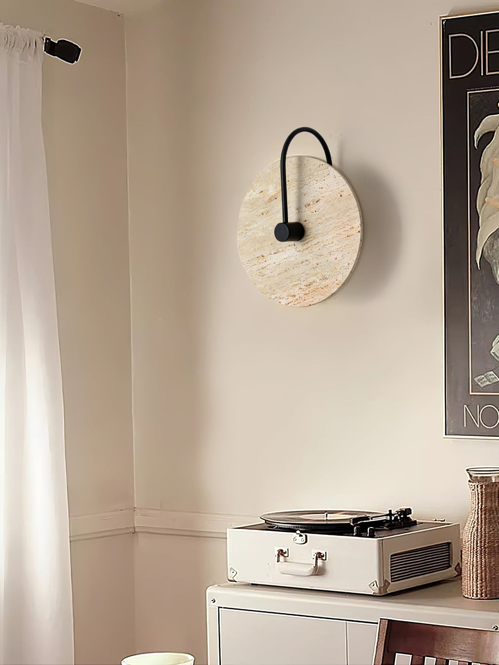 Zorrenbrook Travertine Wall Light-Moonnatur