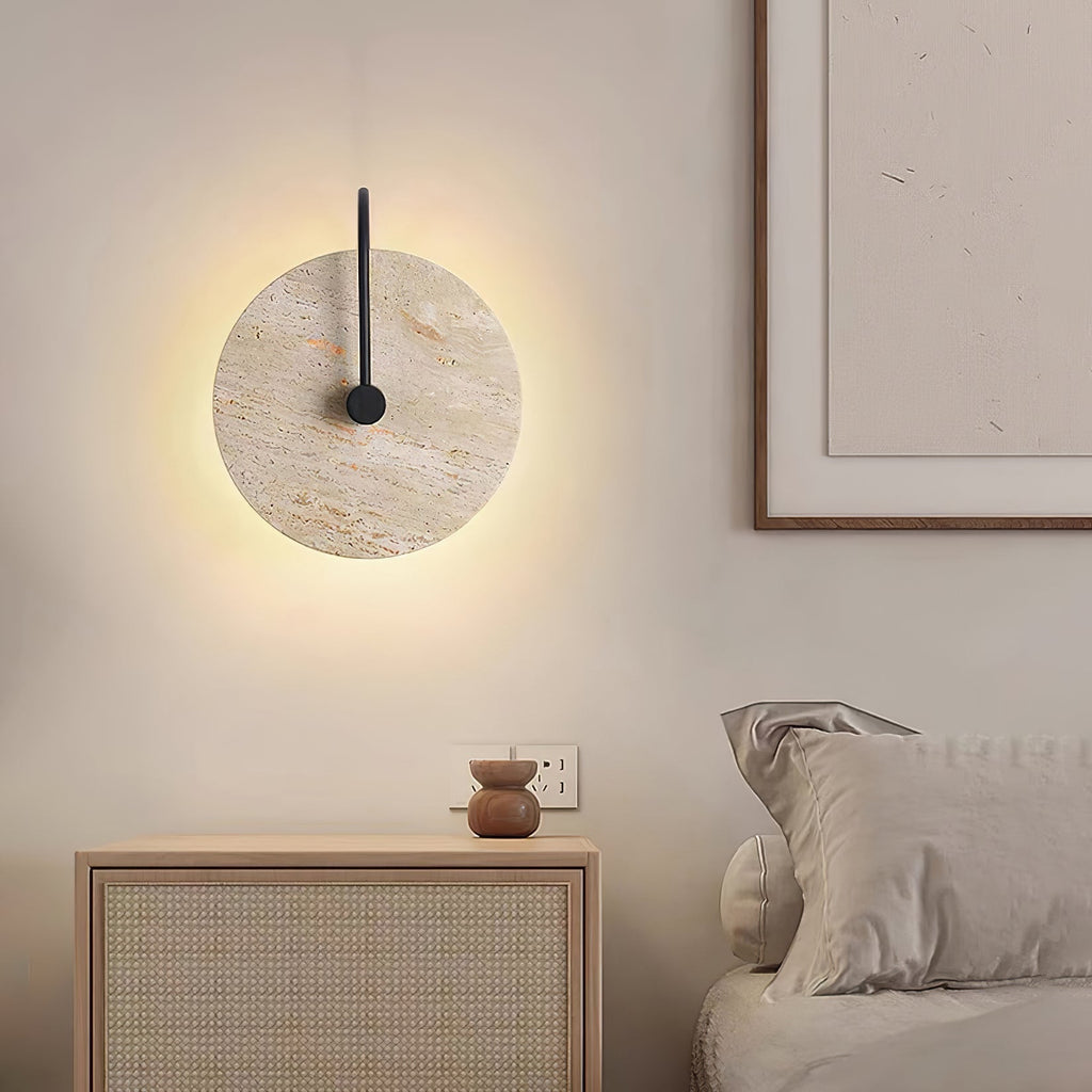 Zorrenbrook Travertine Wall Light-Moonnatur